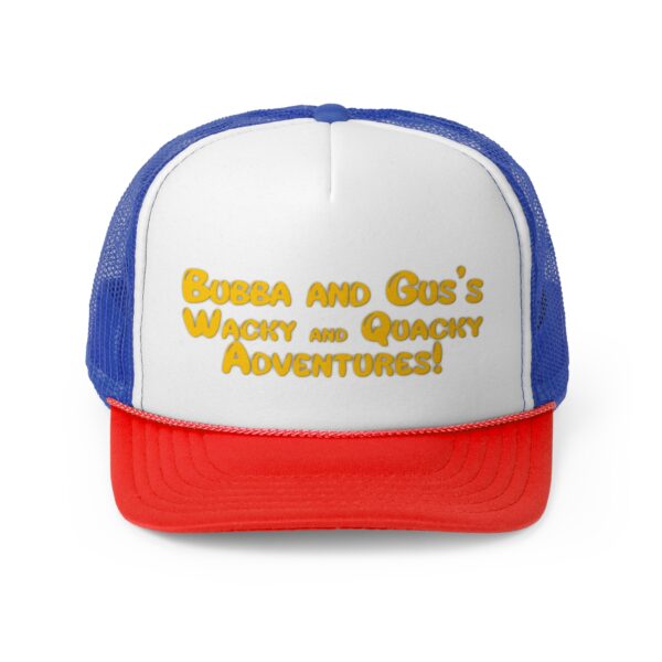 Funny Wacky Adventure Trucker Cap - Bubba and Gus's Quacky Style